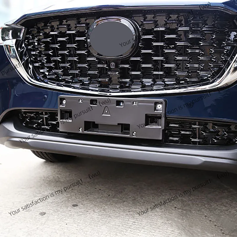 ZOCI-For Mazda CX5 CX-5 2022 Front Lower Bumper Grill Grille Moulding Cover Middle Net Decoration Modification Accessories