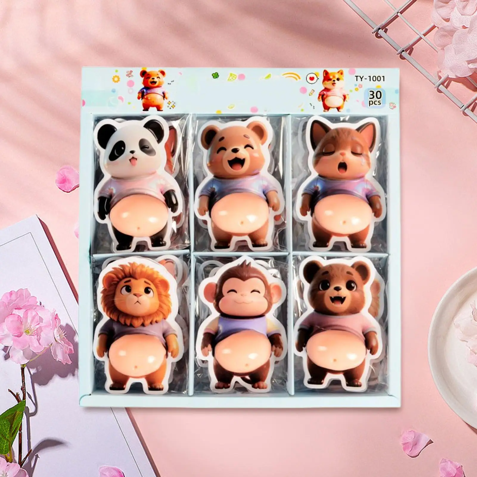 สติกเกอร์ 3 มิติ สำหรับผู้ใหญ่ 30 ชิ้น รูปสัตว์ บีบได้ ติดแล็ปท็อป น่ารัก ติดตู้เย็น สำหรับเด็ก วัยรุ่น ผู้ใหญ่ งานฝีมือ