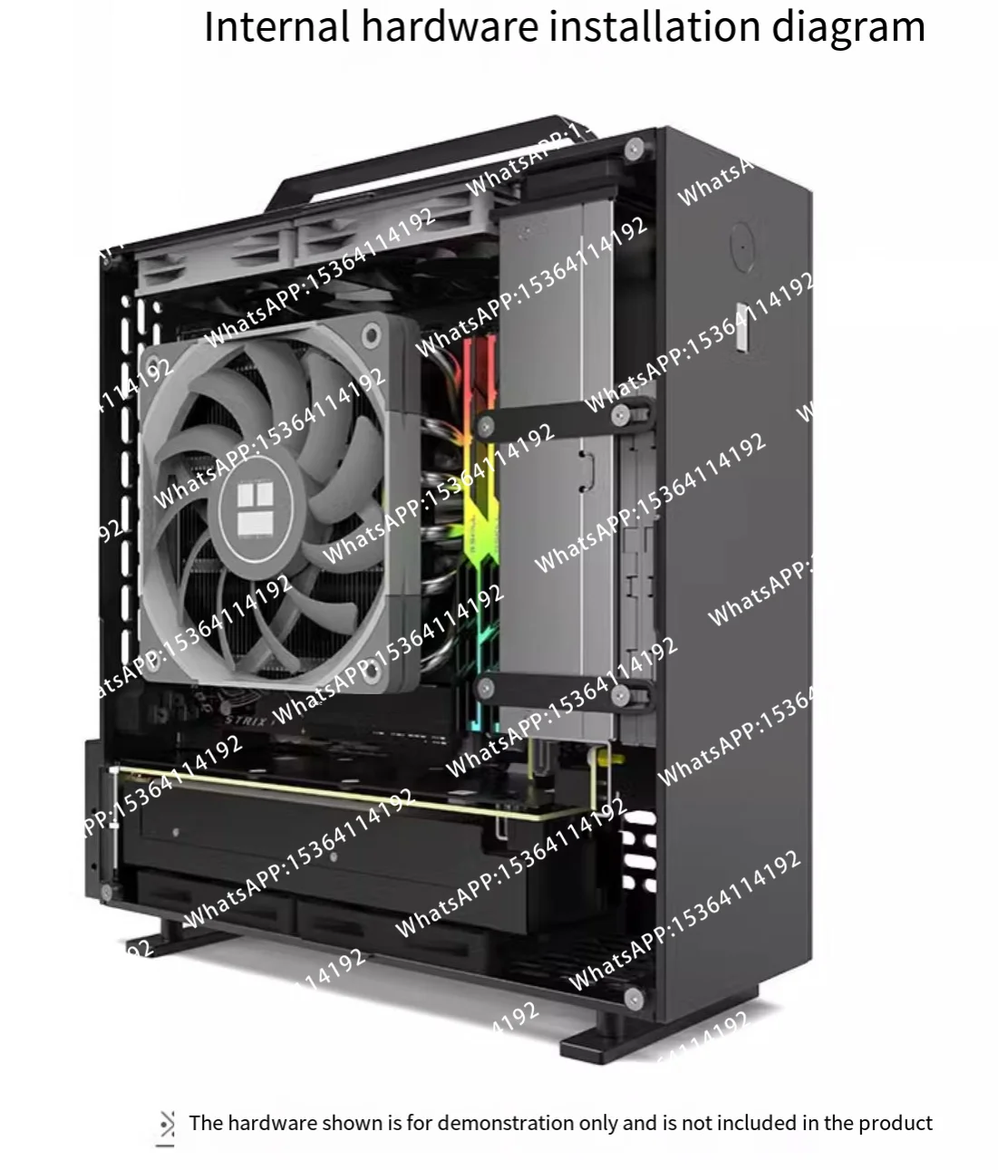 New  Mini A24-V5 2.0 Dual Slot Single Display 1u Power Supply Itx Chassis Double-sided Chamfering