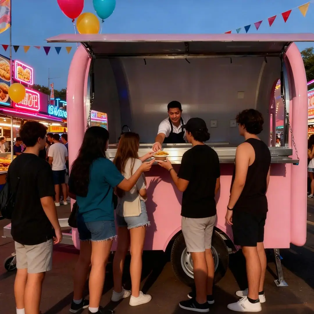 Premium Condition Customized Mobile Fast Food Trailer Standard Food Truck Cart for Efficient Delivery Affordable Price