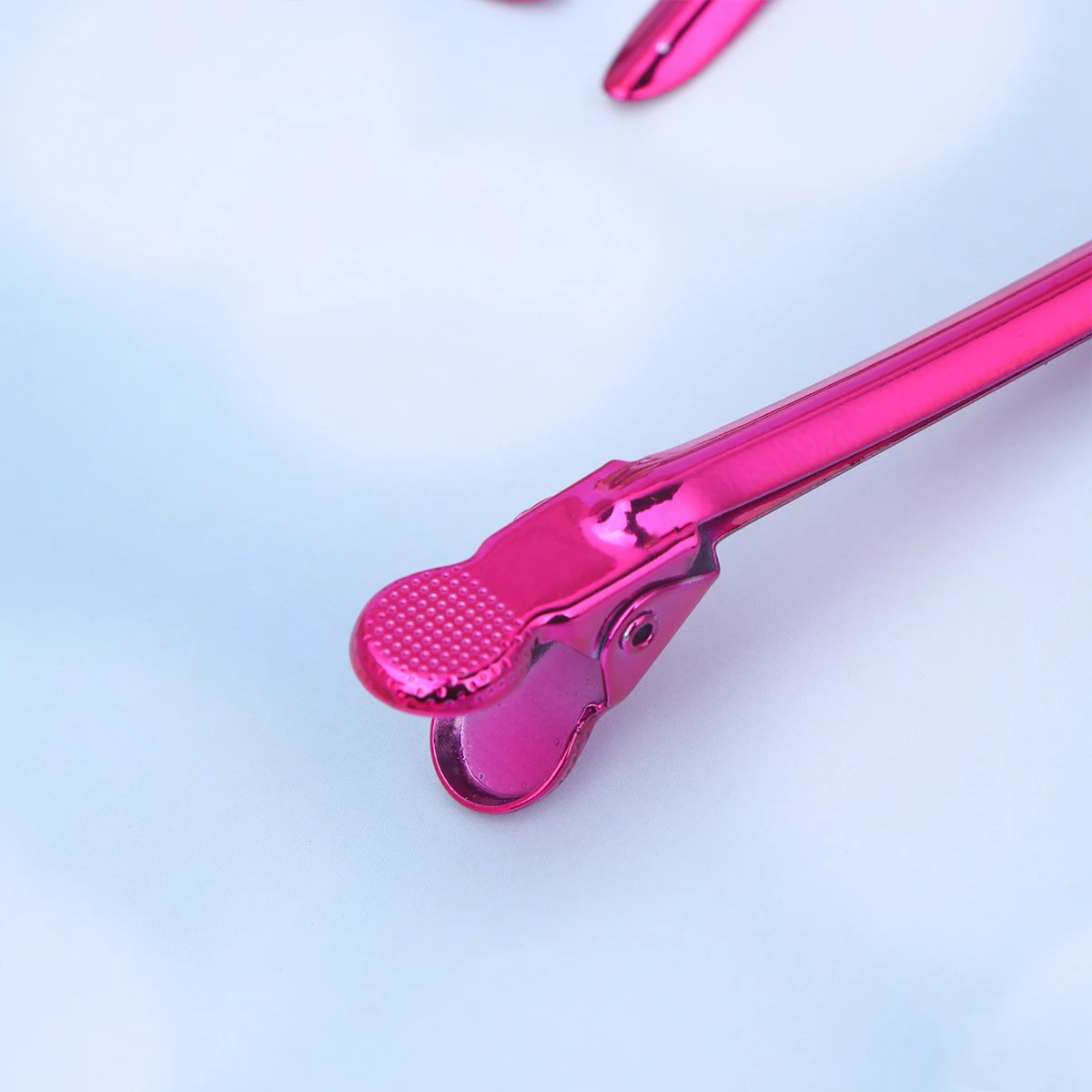 

12Pcs Salon Duckbill Hair Clips Electroplating Pink Sectioning Fixed Clips Hairdressing Styling Tools for Hair Care