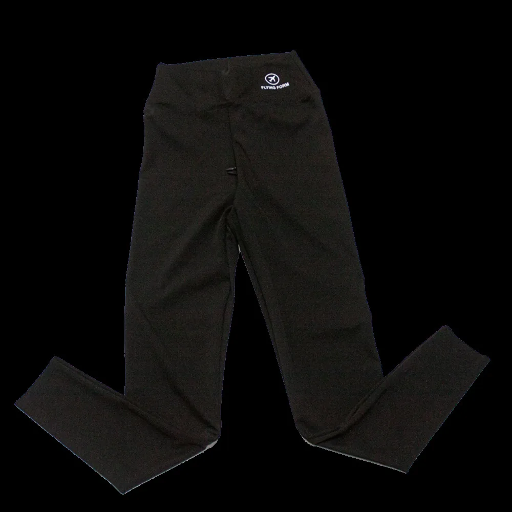 ซิปที่มองไม่เห็นเปิดเป้ากางเกงขายาวสีดําผู้หญิงกางเกงโยคะผู้หญิงกลางแจ้งขนาดบวกกางเกงออกกําลังกายที่แปลกใหม่