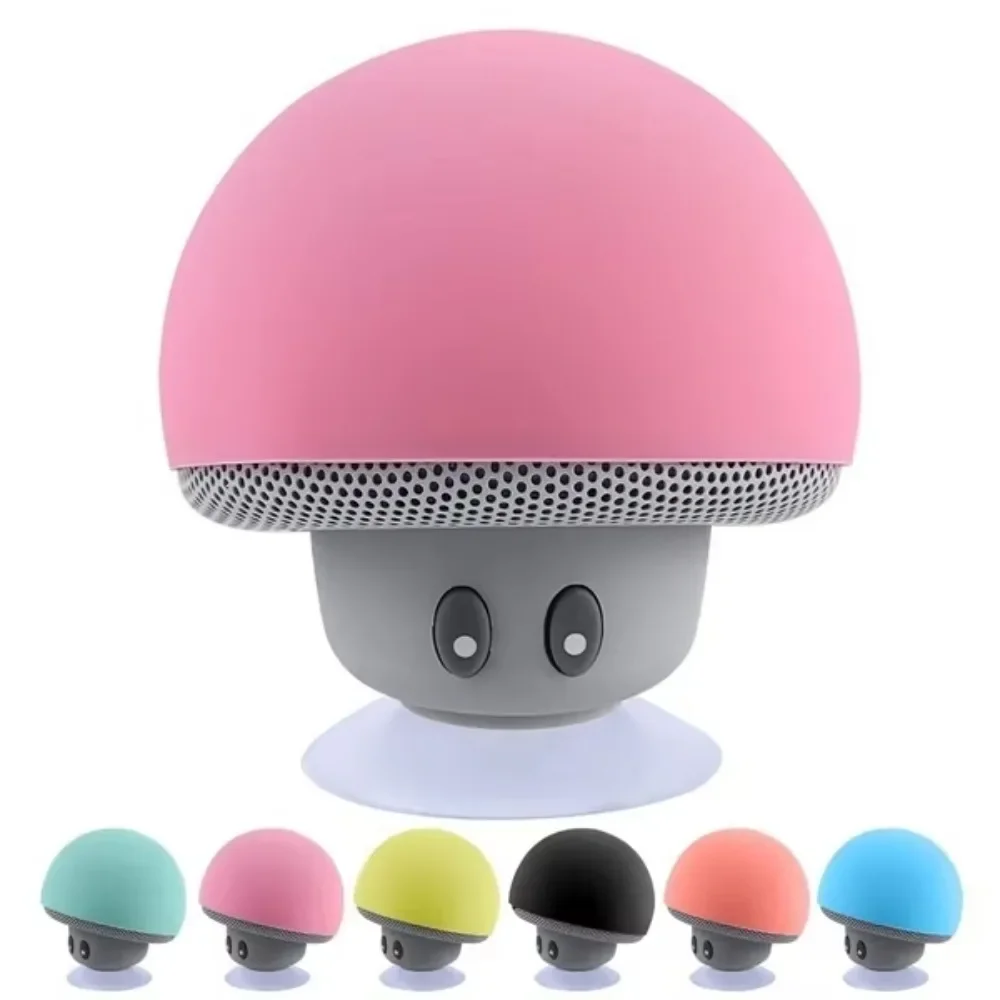 Mini Bluetooth Mushroom Speaker Waterproof Can Be Used as a Mobile Phone Holder Suitable for Family Parties and Small Parties