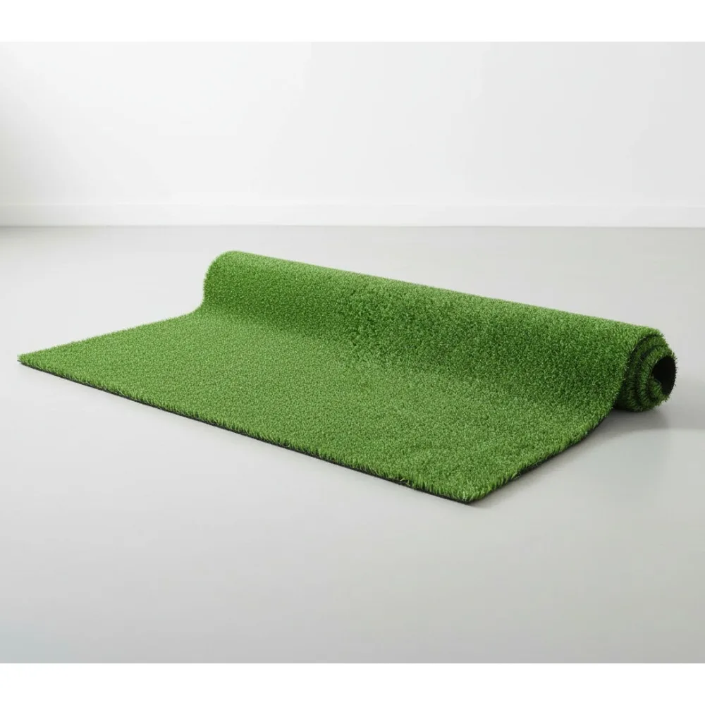 

4x13ft Artificial Grass Turf with Drainage Holes, Pet-Friendly Fake Lawn for Garden Backyard Patio Balcony DIY Decor