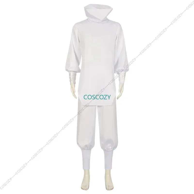 

2025 yiyi Anime Jujutsu Kaisen Kashimo Hajime Cosplay Costume White Uniform Top Pant Wig Tattto Stickers Outfit Carnival