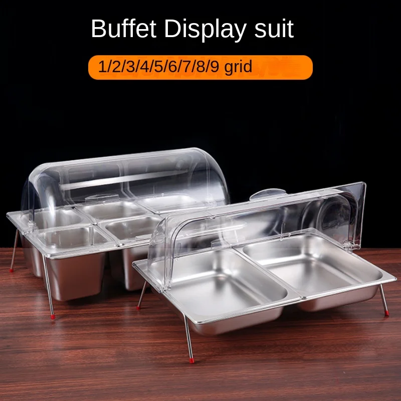 Buffet table food display rack