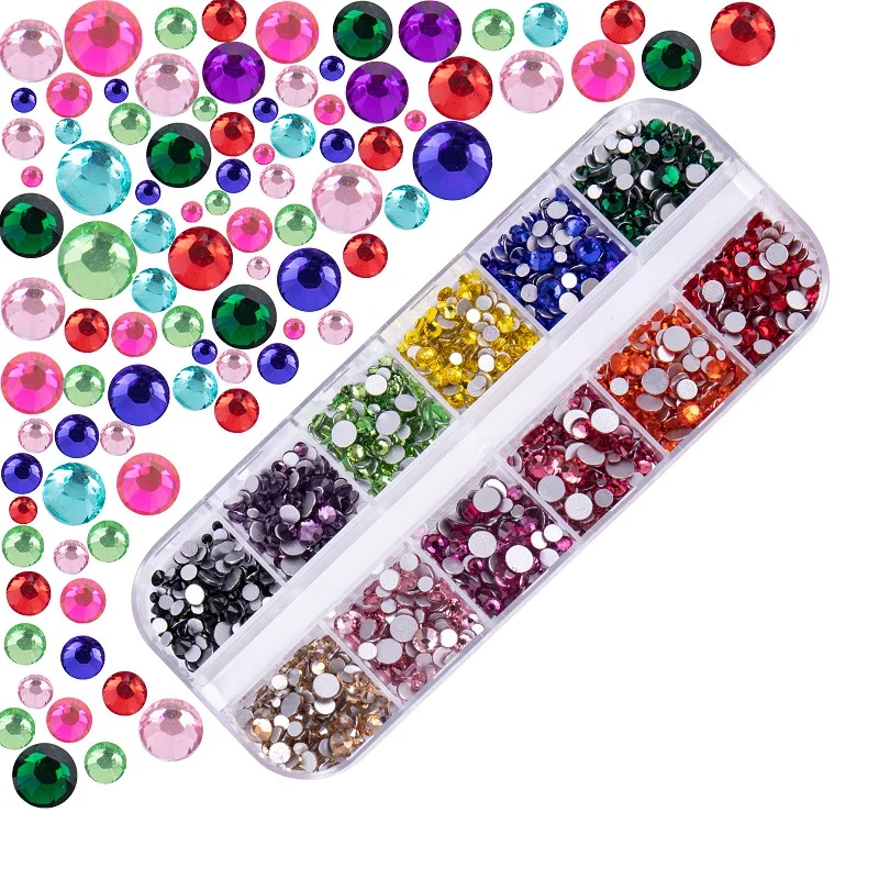 أحجار الراين المكعبة لامعة للأظافر ، أحجار الماس اللامعة ، فن الأظافر ، عالية الجودة ، اكسسوارات بلورات ، sszzs01