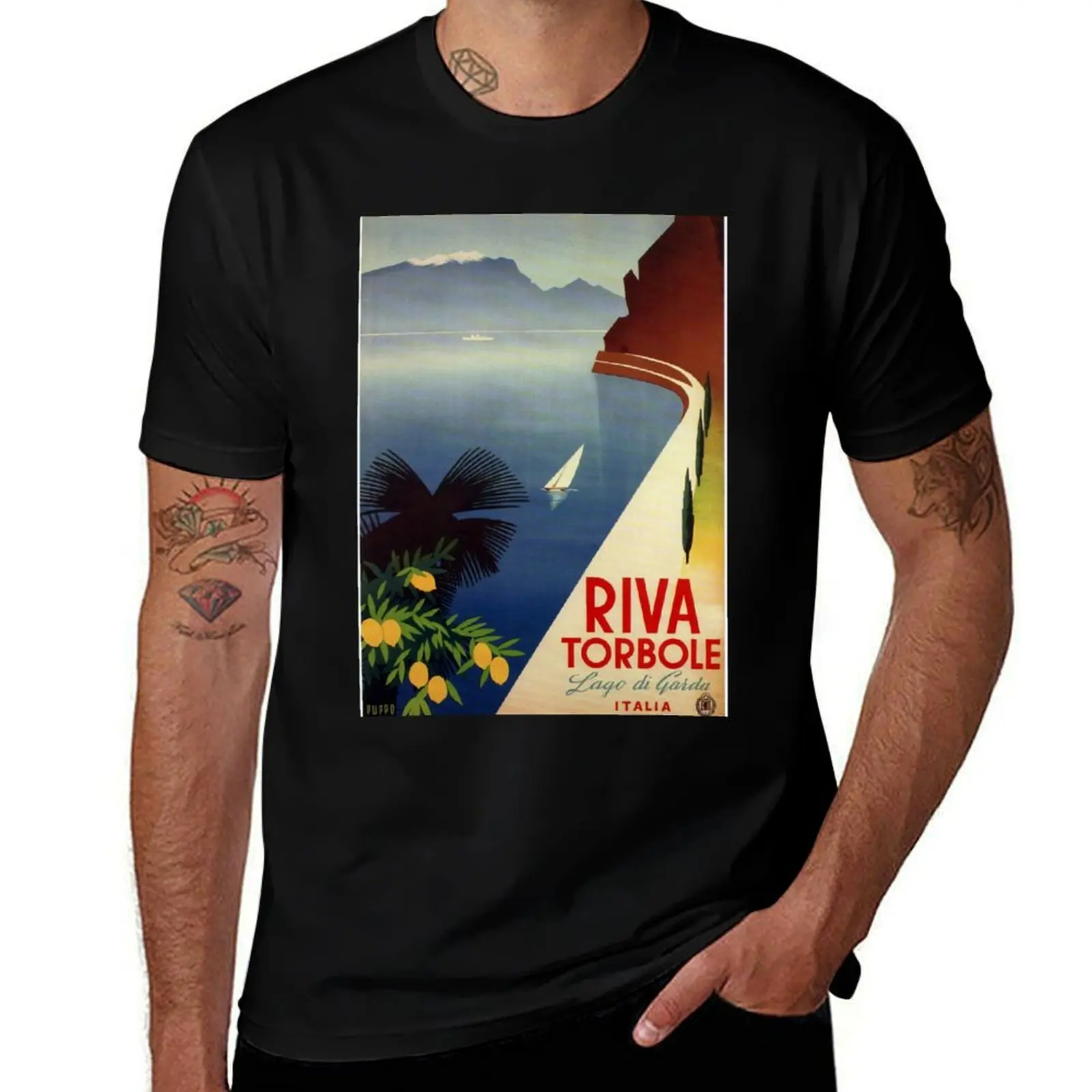 

Vintage Riva Torbole Lago de Garda Italy T-Shirt anime t shirts custom shirt valentines clothes mens t shirts casual stylish