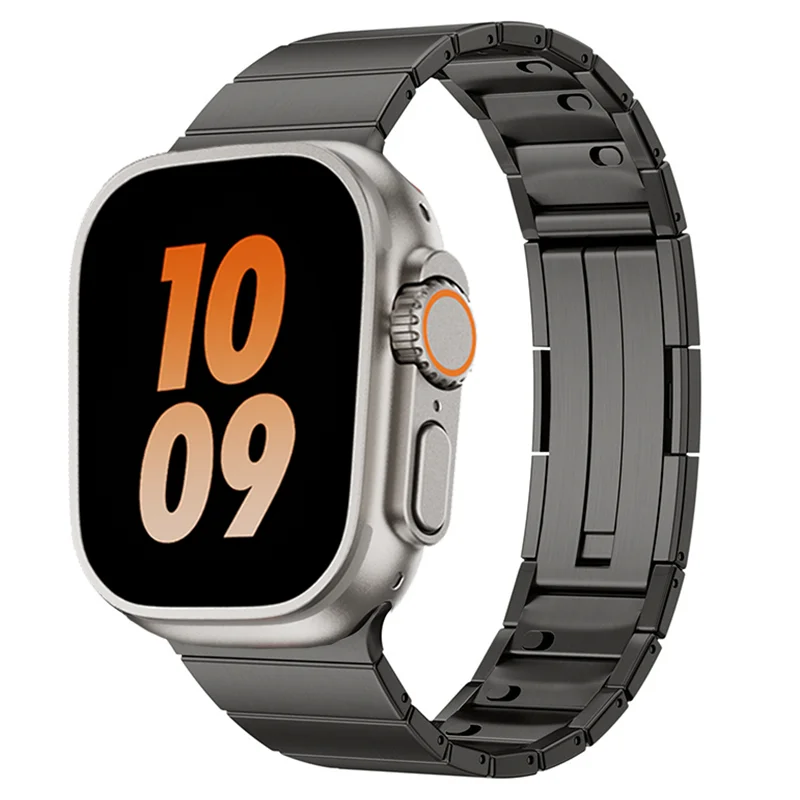 Edelstahlarmband für Apple Watch Ultra 49 mm 45 mm 46 mm 41 mm 44 mm 40 mm Magnetschnallenarmband für iWatch Serie 9 8 7 6 SE