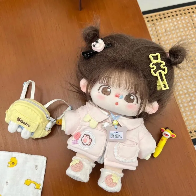 

20cm Adorable Loose Coat Clothes Backpack Plush Doll Dress Up Clothes Clothing Cosplay Replaceable Costume Christmas Present