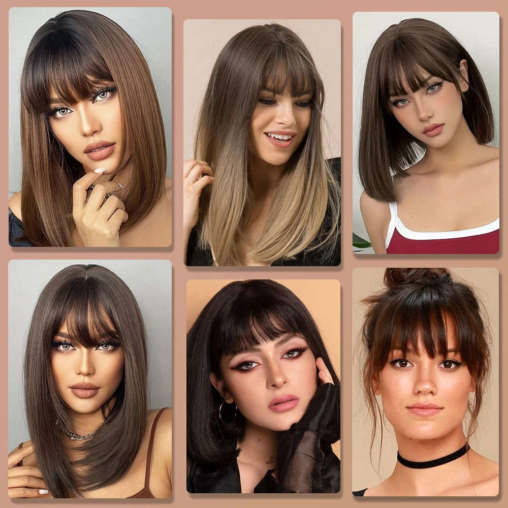 Fake Air Bangs Synthetic Hair Fake Fringe Natural False Hairpiece Hair Styling Hair Clip-In Extension Women Clip In Bangs Tools