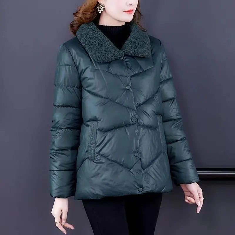 

Модная хлопковая куртка для женщин: теплая, свободная верхняя одежда для зимы, удобное хлопковое пальто для мам, повседневная одежда для поездок на работу
