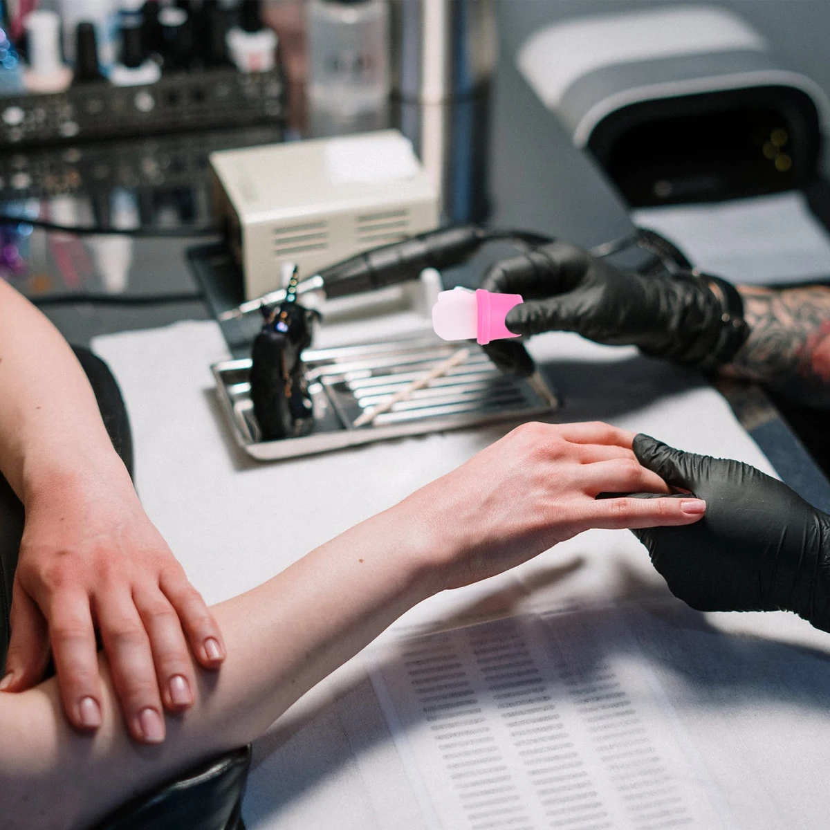 10 قطعة قبعات مزيل الأظافر قابلة لإعادة الاستخدام نقع قبالة يغطي لإزالة طلاء هلام أدوات مانيكير دائم مزيلات طلاء الأظافر