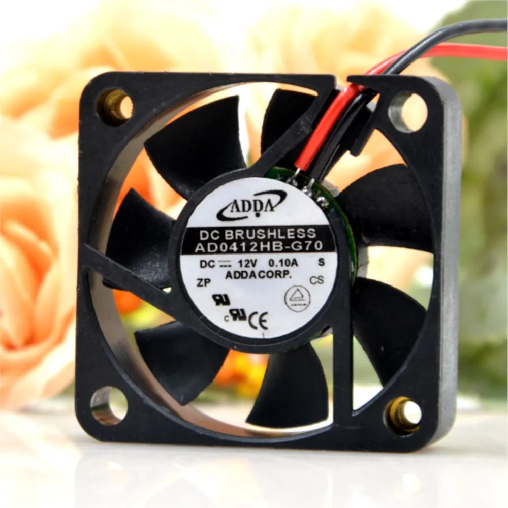 40mm Fan for Adda AD0412HB-G70 4CM 4010 DC12V 0.10A High-Performance Cooling Fan for Electronics, Power Systems 1U Cooler