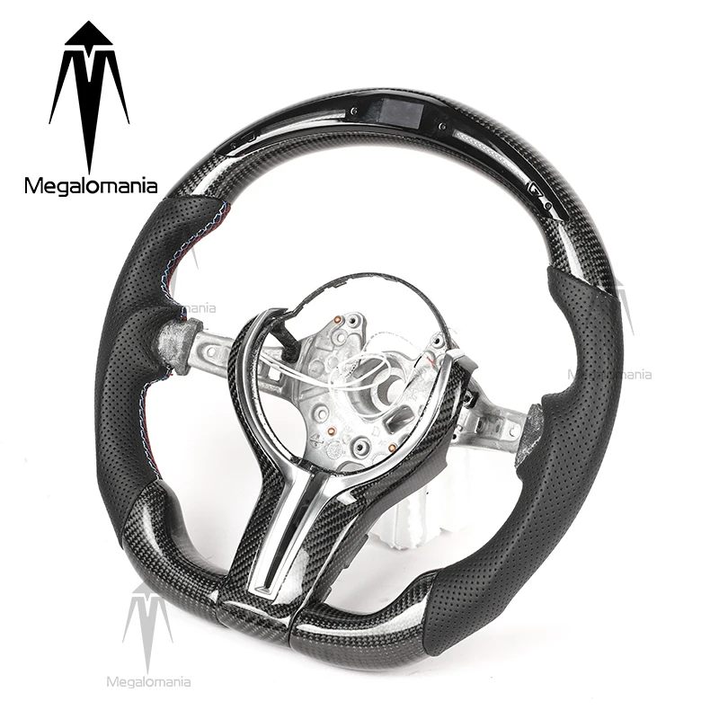 Led Steering Wheel for BMW M1 M2 M3 M4 M5 M6 F10 F18 F11 F12 F22 F30 F34 F90 x1 x2 x3 x4 x5 x6 real carbon fiber steering wheel