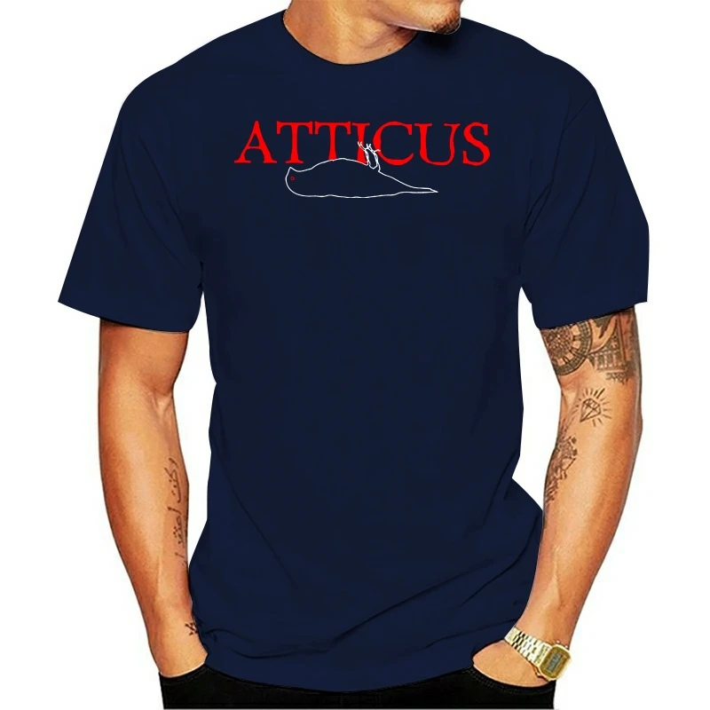 Atticus Alternative Rock Band Custom Men Black T Shirt Size S-3XL Men T Shirt Print Cotton Short Sleeve T-Shirt Top Tee