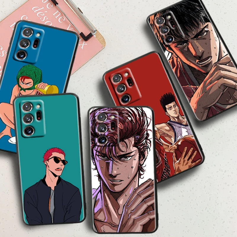 Anime S-Slam D-Dunk Sakuragis For Samsung Note 20 10 Ultra Plus A31 A14 A12 A70 A34 A25 A04 A05 A15 A24 5G Black TPU Phone Case