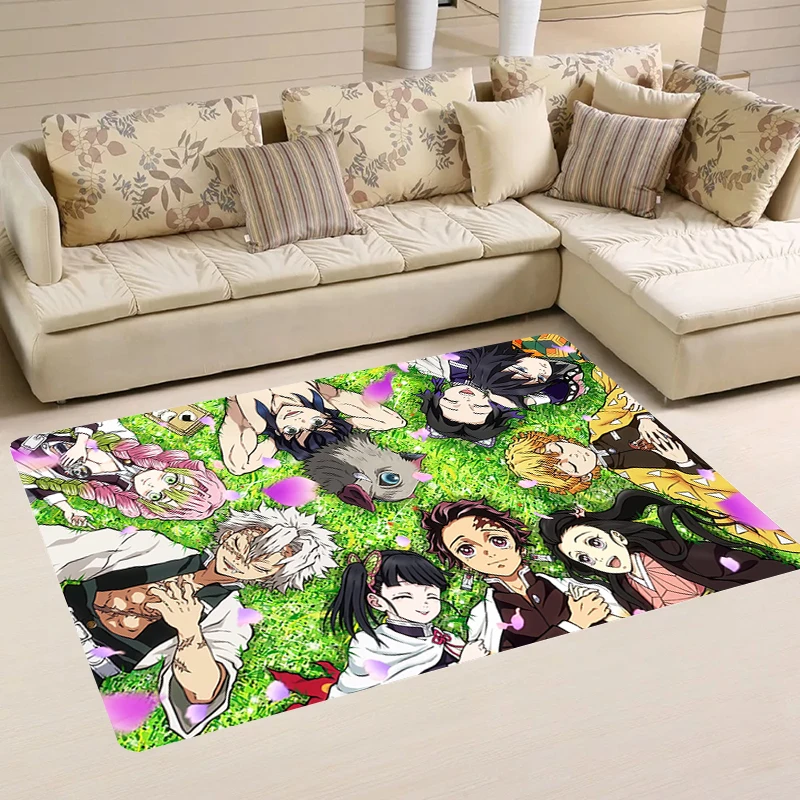 

Living Room Demon Slayer Balcony Anime House Entrance Mat Kitchen Carpet Rugs Home Carpets Foot Rug Doormat Door Mats Bathroom