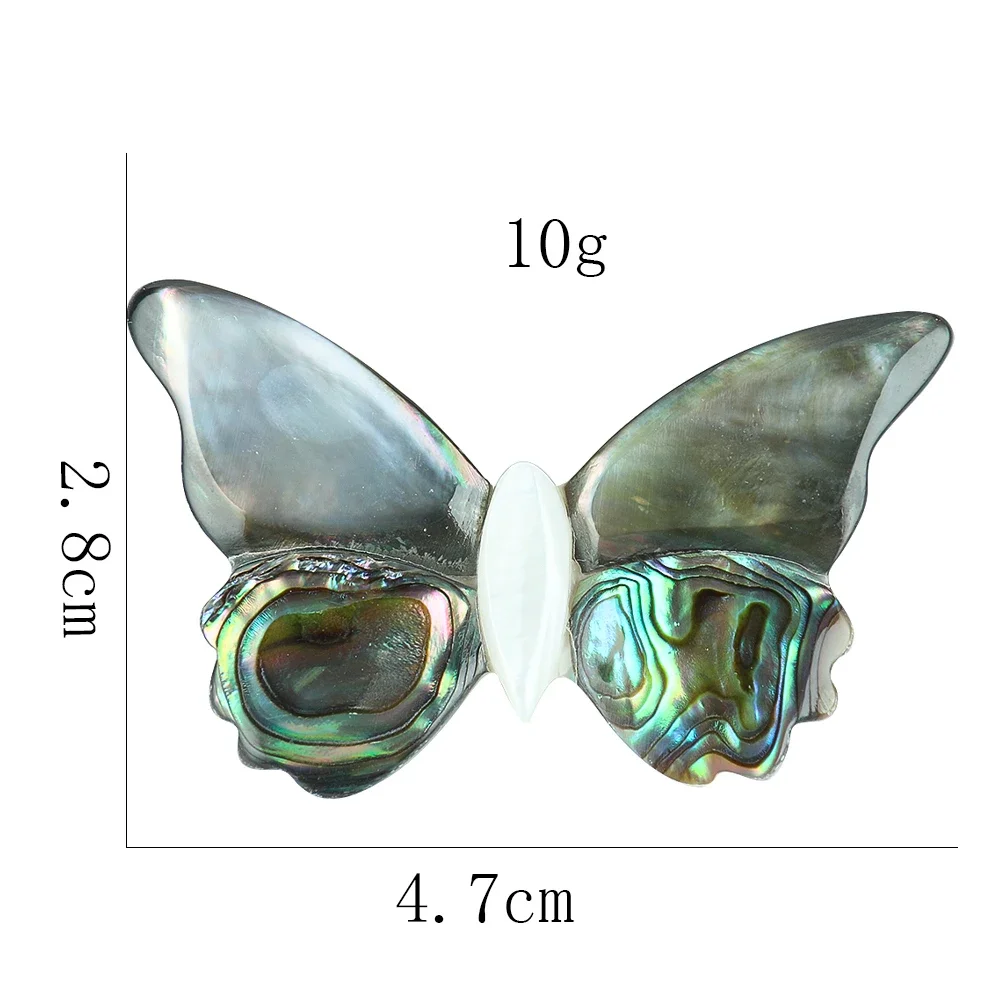 European and American Fashion Texture Natural Abalone Shell Butterfly Brooch Personality High-grade Corsage Coat Garment Pin