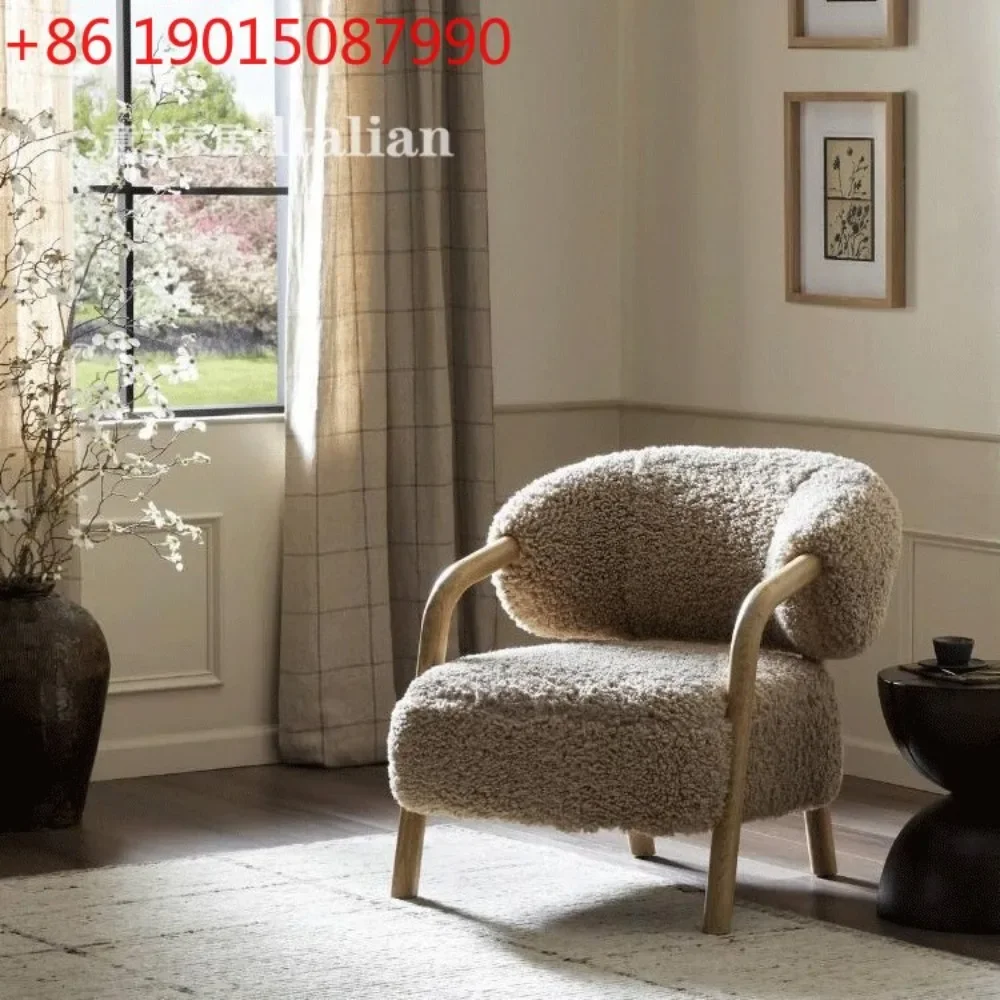 Japanese single sofa small apartment household balcony leisure recliner Internet