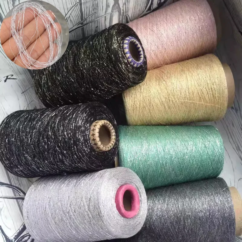 250g Premium Bright Flash Thread Linen Summer Cotton Yarn DIY Hand-crocheted Clothing/scarf Kniting Accessory Sewing Supplies