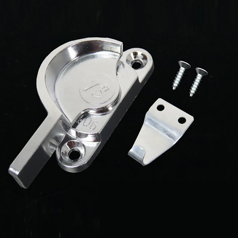 

Замок для окон в старом стиле, алюминиевый сплав, дверной замок для раздвижной двери, замок для раздвижной двери в форме полумесяца, пластиковый стальной защитный замок для окон Slidin