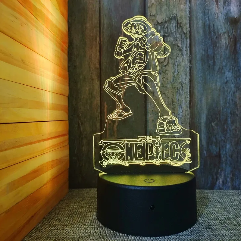 3D Night Light Japanese Anime Manga for Bedroom Decor Birthday Color Gift LED Lamp Kid Love Present