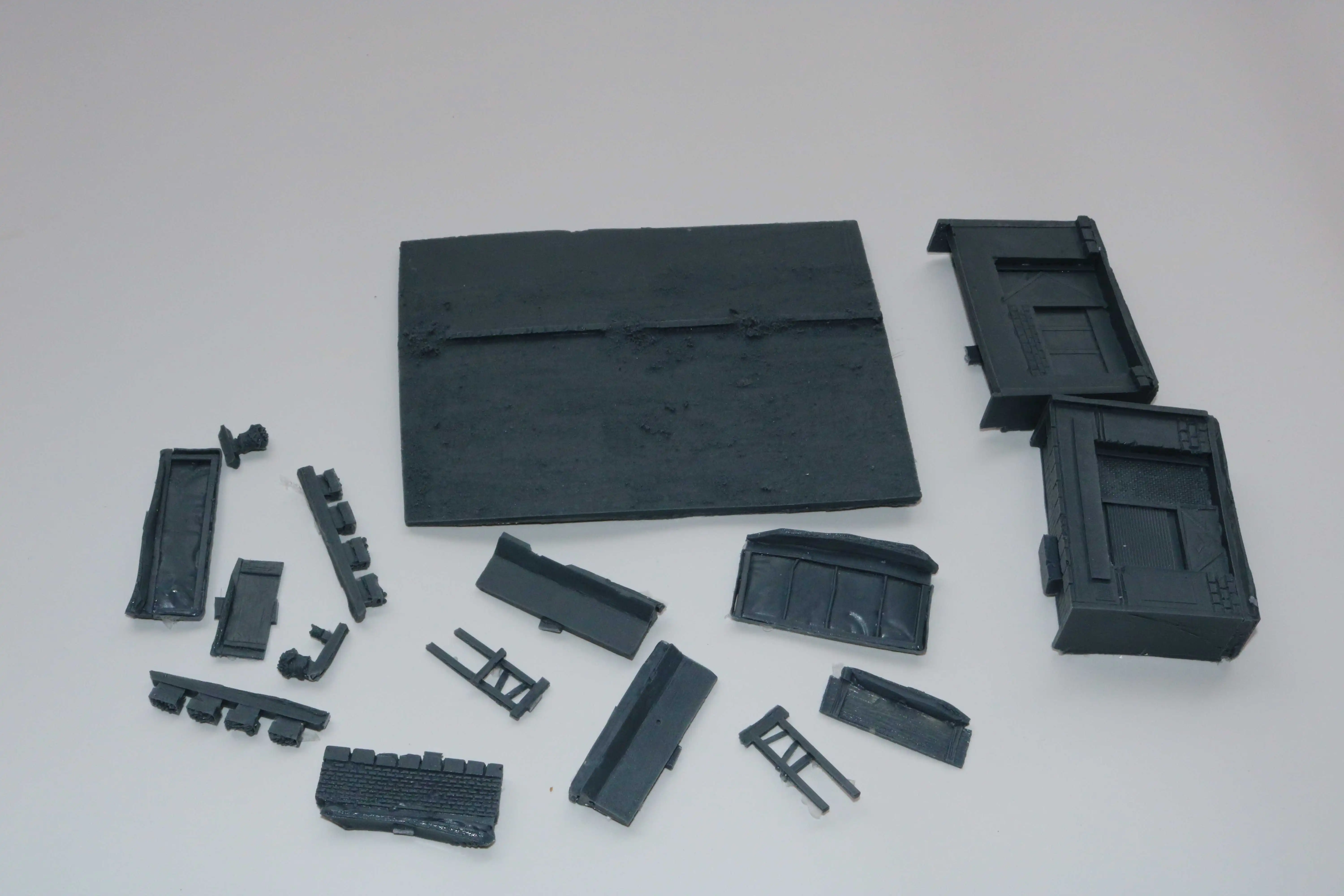 1/72 resin die-casting scene layout props gray model on-site housing construction platform free shipping