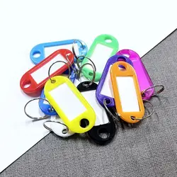 Key tag plastic can be handwritten to mark classification key tag mark tag pendant hotel colorful label