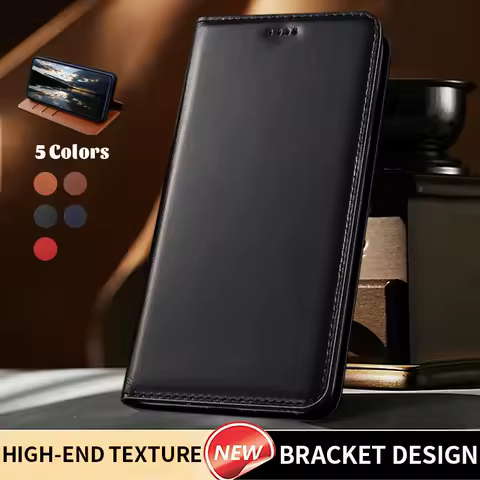 Luxury Genuine Leather Wallet Phone Case For Xiaomi Poco F1 F2 F3 F4 F5 F6 F7 GT Pro Ultra Flip Cases For Phone