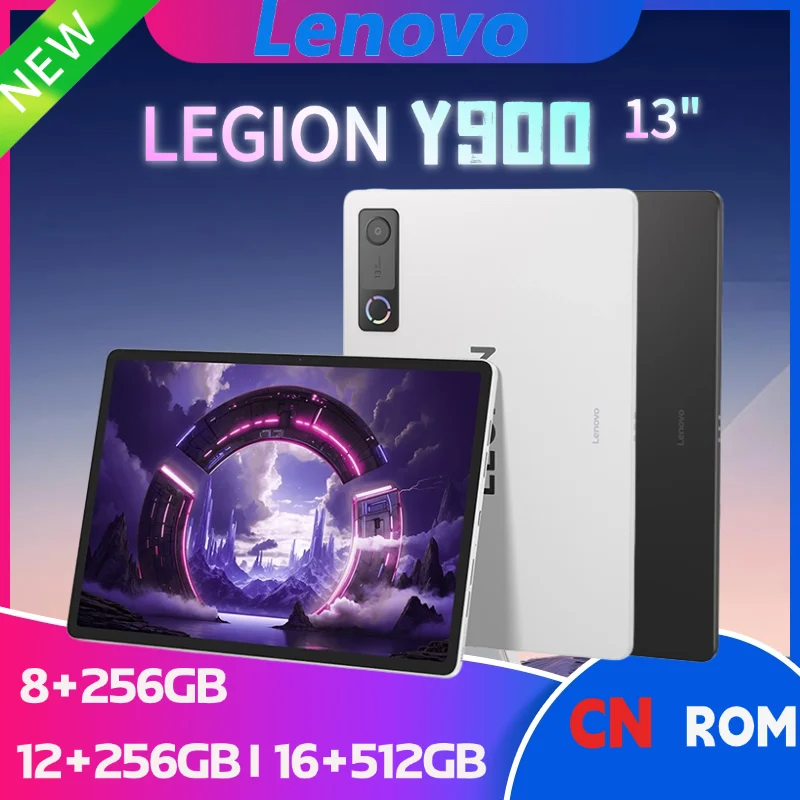 Планшетный ПК Lenovo Legion Y900 13 дюймов с ИИ, Snapdragon 8 Elite, 144 Гц 4K HD дисплей, для игр и офисной работы, высокая производительность