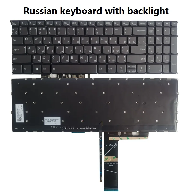 Imagem -03 - Teclado do Portátil para Lenovo Ideapad 15itl6 315ada6 3-15alc6 Russian ru us uk Azerty Francês Espanhol Latim Novo