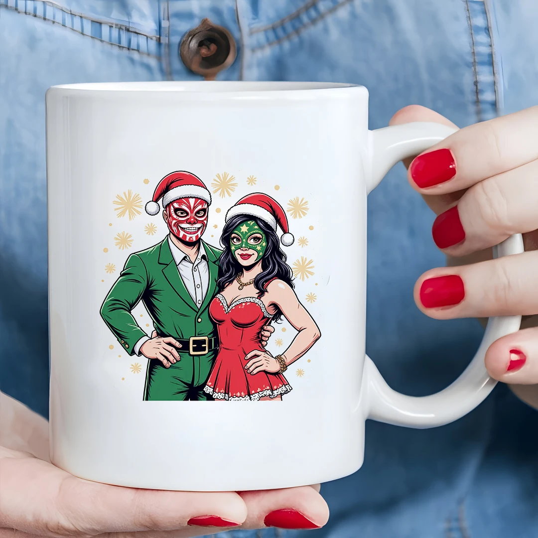 Joyful Christmas cartoon mug 11oz kids cup family office cup Christmas gift set stylish cartoon character design musthave for