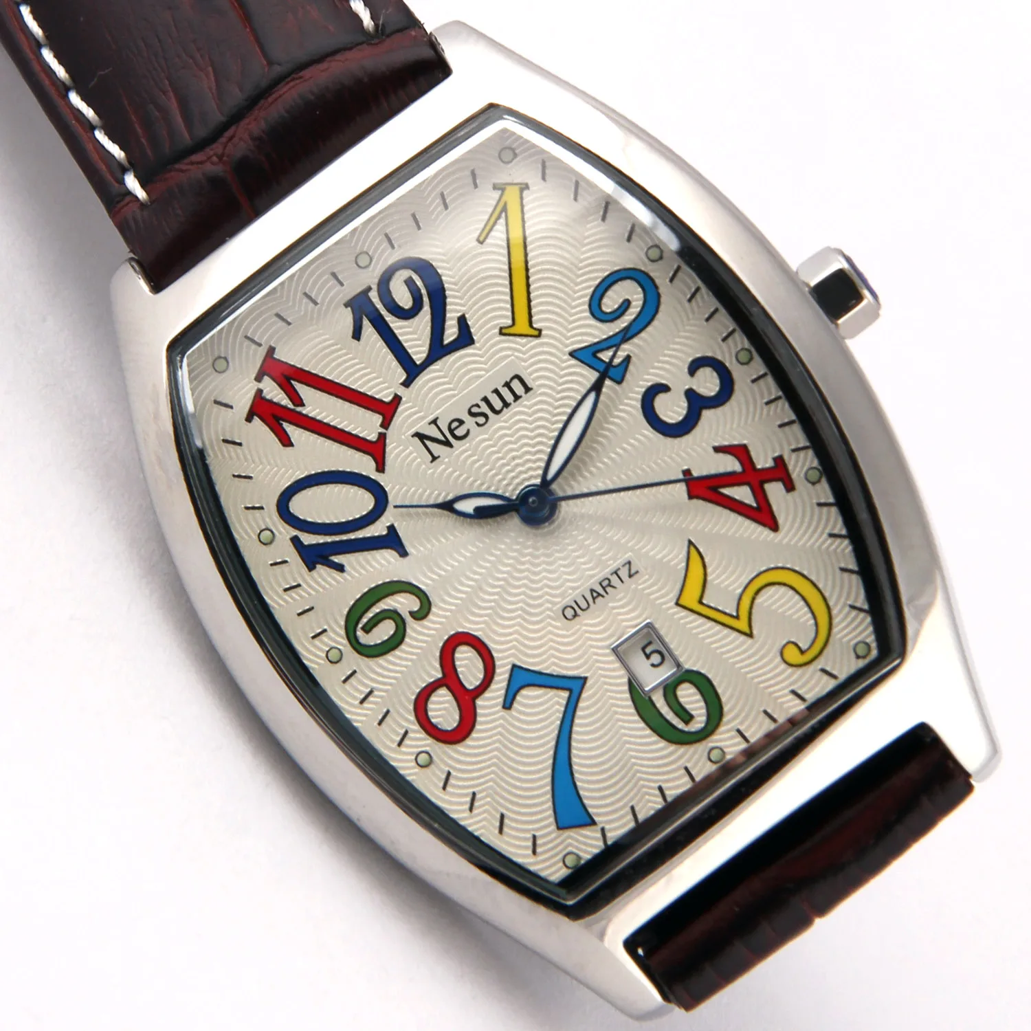 NESUN Luxury Switzerland Men's Watch Genuine Leather Japan MIYOTA Quartz Movement Waterproof Auto Date Male Clock N8341M