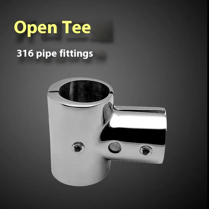 

Крепление для морской поручня из нержавеющей стали 316, 22 мм/25 мм — 90 ° Тройник, устойчивый к коррозии соединитель направляющей лодки для яхт и док-станции