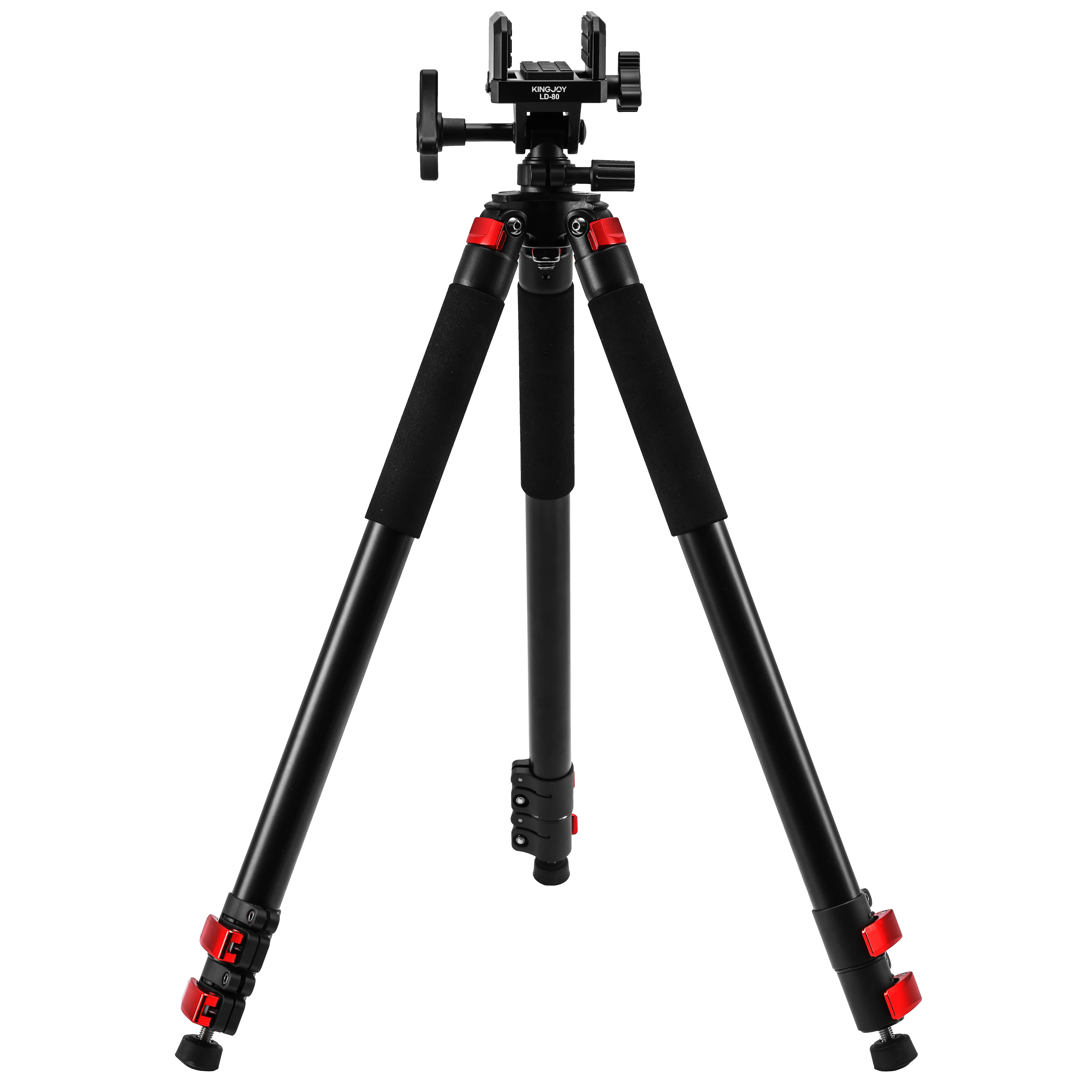 KINGJOY Heavy-Duty Aluminum Hunting Tripod with Adjustable Height for Stable Shooting - Perfect for Outdoor Adventures