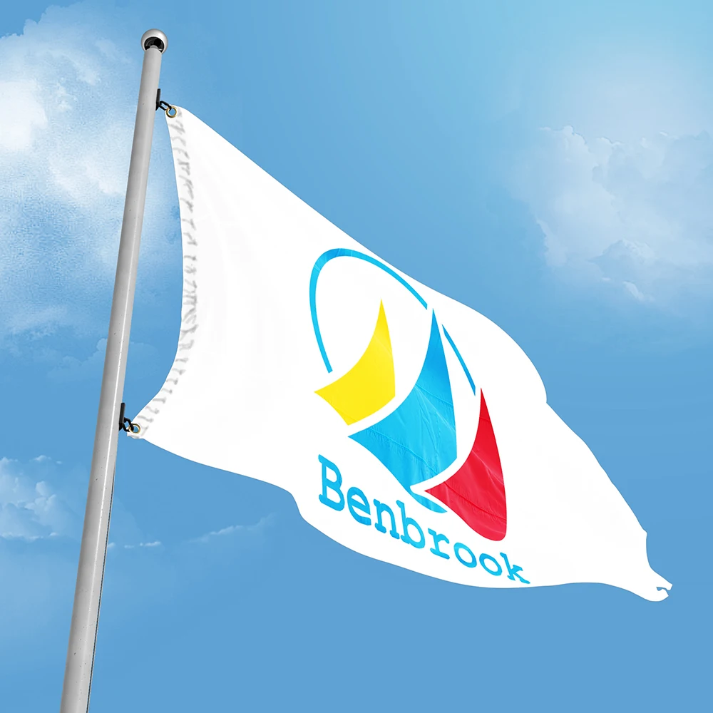 Texas Benbrook Flag 3*5FT 90*150CM USA States City Flags America Custom Decor Banners  Polyester UV Resistance Double Stitched