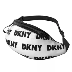 Black DKNYs Fanny Pack Women Men Cool Crossbody Waist Bag for Hiking Phone Money Pouch