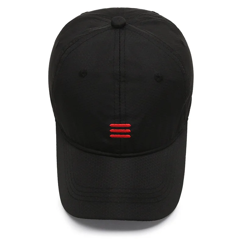 Men s Spring Summer Versatile Quick Dry Lightweight Breathable Black Baseball Cap Cap Korean Style Sun Protection Hat Trendy