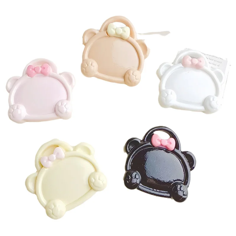 2 ชิ้นน่ารักเรซิ่นหินเล็บ Palette ผสมสีวาดพาเลทเจลจอแสดงผลเคล็ดลับเล็บปลอมชั้นวาง DIY เล็บเครื่องมือ