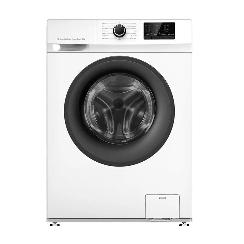 9kg Stainless Steel Drum White Led Display Front Loading Washing Machine