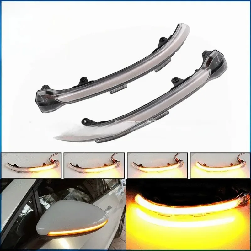 

Последовательный светодиодный индикатор зеркала заднего вида с боковым крылом для Golf 7 VII MK7.5 JETTA MK7, динамическая поворотная сигнализация