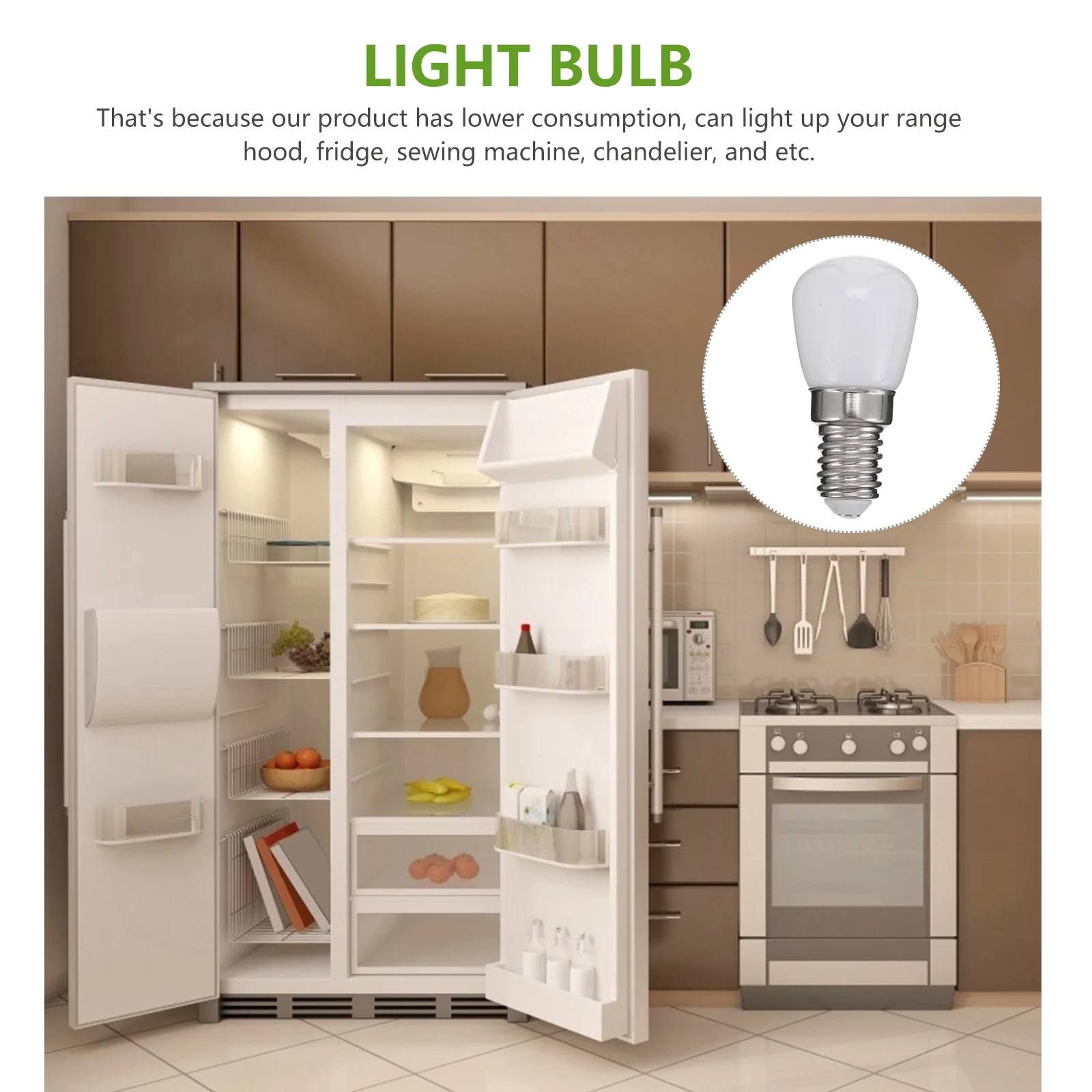 4 قطعة Led الثلاجة ضوء لمبة 220 فولت E14 الأجهزة مصباح للثلاجة غطاء فوق البوتاجاز لإخراج الأدخنة الثريا توفير الطاقة قاعدة السيراميك دائم #5