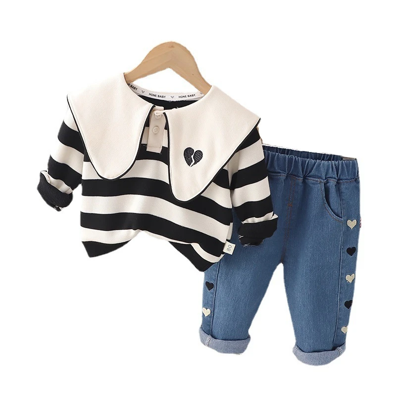

New Spring Autumn Baby Girls Clothes Suit Children Fashion T-Shirt Pants 2Pcs/Sets Toddler Casual Costume Infant Kids Sportswear