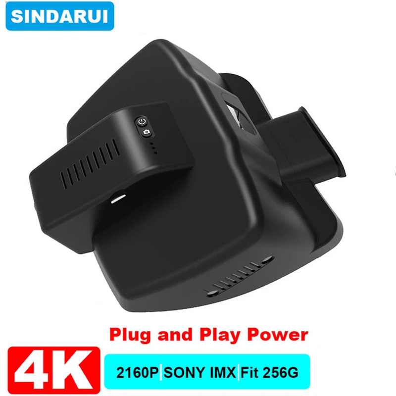 4K 2160P Plug and Play Easy Installation Car DVR Wifi Dashcam Video Recorder Dual Lens For JEEP Renegade 2015 2016 2017- 2022