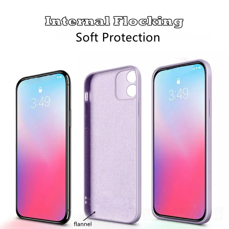 Neue quadratische Silikon-Handyhülle für Xiaomi 17 Pro Max Mi 13 14 15 13T 14T 15T Pro, integrierte Flusen, stoßfeste, schützende weiche Abdeckung – Detail 2