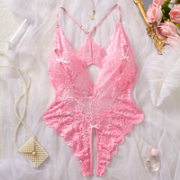 Exotic Costume Teddies Woman Sexy Lingerie Crotchless Sex Underwear Porn Babydoll Dress Hollow Hot Lace Sexy Bodysuit Pijama