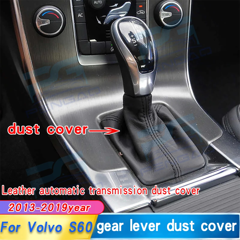 

Ручка переключения передач для Volvo S60 2013-2019, кожаная, для автоматической коробки передач, с пылезащитным чехлом