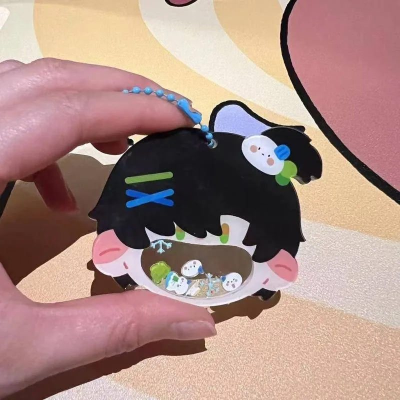 2025 لعبة الكرتون الحب والمساحة العميقة هزة المفاتيح القط فستان كزيفير زين رافاييل رالايو سيلوس الاكريليك معلقة كيرينغ هدية #3