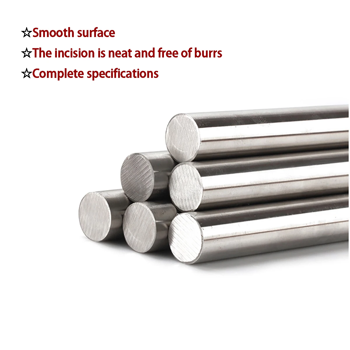 

304 Stainless Steel Solid Round Rod Dia 2mm 3mm 4mm 5mm 6mm 7mm 8mm 10mm 12mm Metal Round Rod Steel Bar